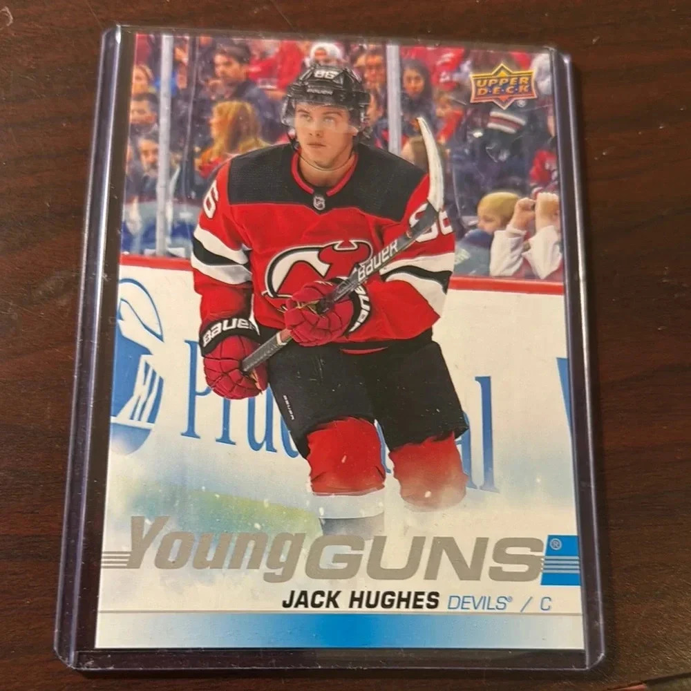 Upper Deck Young Guns Jack Hughes Devils Card